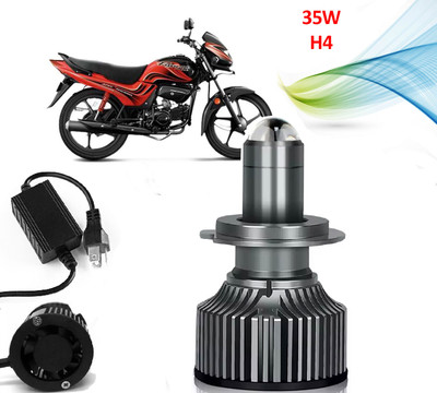 AUTO PEARL Ultra Bright H4 Headlights 35W Led Bulbs with Hi/Low Beam for Motorcycle B68 Headlight Motorbike LED for Hero (12 V, 35 W)(Passion Pro, Pack of 1)