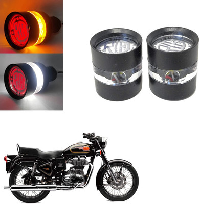 Vagary LED Side Marker Bullet Handle Light White/Red/Orange Compatible with All Bikes Side Marker Motorbike LED (12 V, 24 W)(Bullet 350, Bullet 500, Pack of 2)