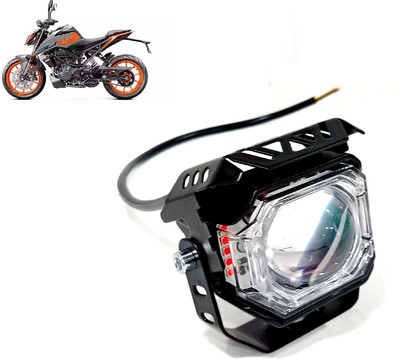 AUTO PEARL White/Yellow High Beam & Multi Flicker Red/Blue Led forlight_088 Fog Lamp Motorbike LED for KTM (12 V, 30 W)(Duke 200, Pack of 1)