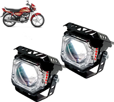 AUTO PEARL White/Yellow & Multi Flicker Red/Blue High Beam Led for CD deluxe Fog Lamp Motorbike LED for Hero (12 V, 30 W)(CD Deluxe, Pack of 1)