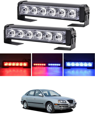 MATIES 12V/6LED Police Light Blue/Red with Remote Police Flash Light For Car-84 Fog Lamp Car LED for Hyundai (12 V, 55 W)(Elantra, Pack of 1)