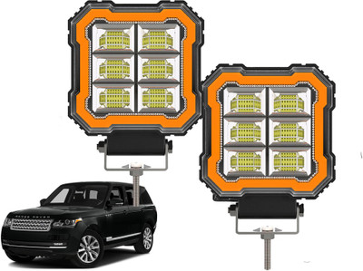 AUTO PEARL 6-Led DRL Foglight, Off-Road Vehicle Light Auxiliary White-Yellow Lighting T229 Back Up Lamp Car LED for Land Rover (12 V, 30 W)(Range Rover)