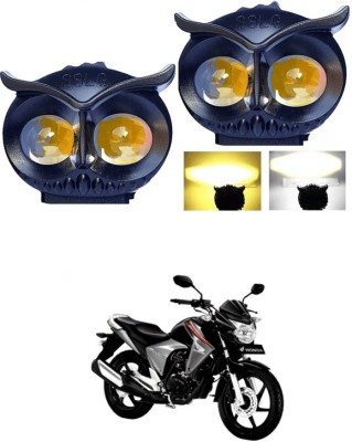 LOVMOTO Universal OWL Shape Led Fog light Motorcycle Fog Lamps Mini Driving Lights SG69 Dash Light Car, Motorbike LED for Honda (12 V, 40 W)(CB Unicorn Dazzler, Pack of 2)