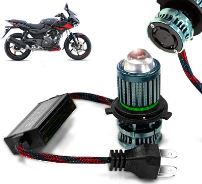 AUTO PEARL H4 Led Fan Heat Dissipation Dual Beam White-Yellow, with Flashing Mode G050 Headlight Motorbike LED for Bajaj (12 V, 30 W)(Pulsar 220F, Pack of 1)