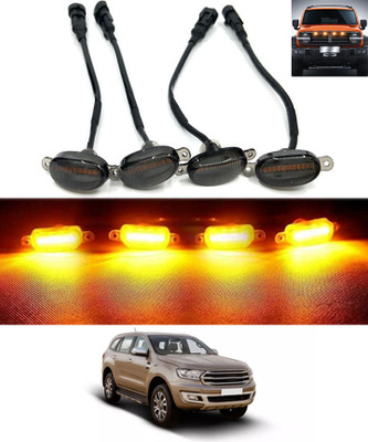 MATIES 4LED Front Grill Led Lights Amber Lights Jeep/Trucks-EndeavourFord2016 Fog Lamp Car, Truck, Van LED for Ford (12 V, 36 W)(Endeavour, Pack of 1)
