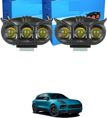 GONAMA Led New Owl Design Motorcycle Spot Light Dual Color Fog Driving Lights sg139 Car Fancy Lights(Multicolor)