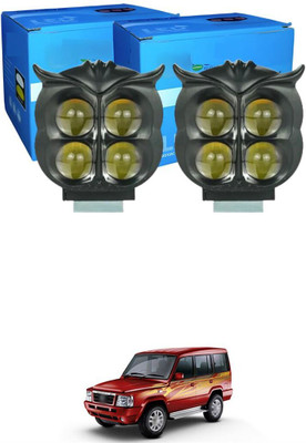 GONAMA Universal for car and bike LED 40w Owl Fog Light Yellow/White and Red Eye SG120 Car Fancy Lights(Multicolor)