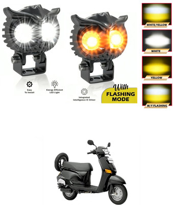 LOVMOTO Front, Rear LED Indicator Light for Bajaj Pulsar 150 DTS-i(White, Yellow)