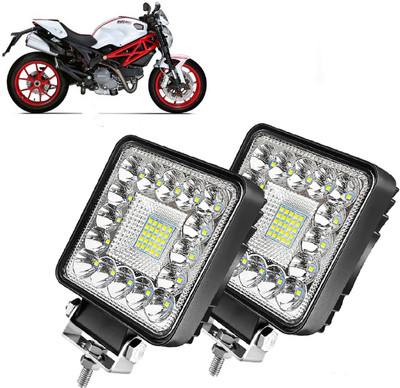 AUTO PEARL 4Inch 41-LED Work Light Headlight Motorcycle Driving Fog Lamp Spotlight Led D064 Fog Lamp Motorbike LED for Ducati (12 V, 15 W)(Monster 796 S2R, Pack of 2)