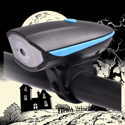 Bicyclelights Multi-Function LED Bicycle Headlight with Built-in Horn Cycle Light Headlight Motorbike LED for Indian (9 V, 10 W)(Aveo, Pack of 1)