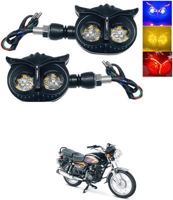 LOVMOTO Front, Rear LED Indicator Light for TVS Max 4R(Multicolor)