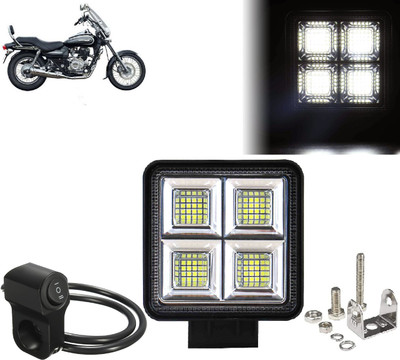 AUTO PEARL 64 LED-192W Motorcycle Led Fog Light Super Bright with one Black Switch A14 Fog Lamp Motorbike LED for Bajaj (12 V, 192 W)(Avenger, Pack of 1)