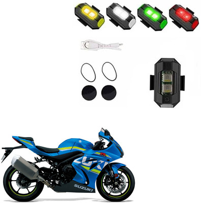 Vagary Multicolor Strobe Lights with USB Charging, Drone Flashing Strobe Light 064 Back Up Lamp Motorbike LED for Suzuki (12 V, 20 W)(GSX-R1000, Pack of 1)