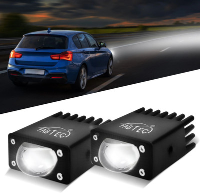 FABTEC T1 45W LED Mini Fog Light Dual Beam White/Yellow with Flasher (Set of 2) Fog Lamp Car, Motorbike LED (12 V, 45 W)(Universal For Car, Pack of 1)