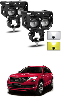 PRTEK LED BAR Work Light Spot Fog Lamp Yellow White 201 Headlight Car LED for Skoda (12 V, 60 W)(Universal For Car, Pack of 2)