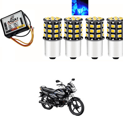 PRTEK Hazard Flasher/Blinker with 360° LED bulb for Indicator Light Motorbike Z54 Headlight Motorbike LED for Hero (12 V, 12 W)(Splendor Pro, Pack of 5)