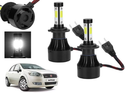 AUTO PEARL 4-Side H7 LED Bulb for Car 80W-12V 3500LM 6000K wide ultra bright light_A89 Headlight Car LED for Fiat (12 V, 80 W)(Linea, Pack of 2)