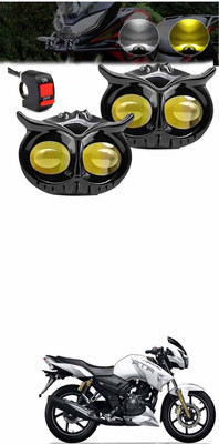 E-Shoppe Bike Owl Light (Pack Of 2) For Apache RTR 180 Headlight Motorbike LED for TVS (12 V, 24 W)(Universal For Bike, Pack of 2)