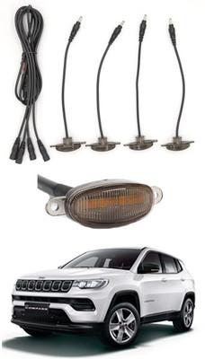 MATIES 4 LED Front Grill Led Lights Amber Lights DRL For Compass-Fiat-2016 Parking Light Car, Van LED for Fiat (12 V, 12 W)(Universal For Car, Pack of 4)