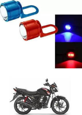 E-Shoppe Strobe Light Red Blue Auto Flashing Eagle Eye For Sling Interior Light Motorbike LED for Suzuki (12 V, 24 W)(Universal For Bike, Pack of 2)
