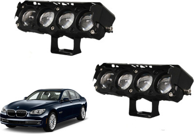 AUTO PEARL 4-Projector lens LED Dual Color White and Yellow Led for 7 Series Fog Lamp Car LED for BMW (12 V, 25 W)(7 Series, Pack of 2)