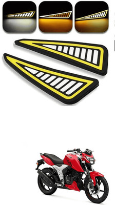 LOVMOTO Front, Rear LED Indicator Light for TVS Apache RTR 160(Multicolor)