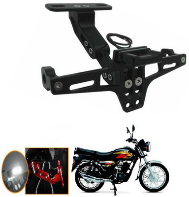 REPLEY no.plate-bracket-black-led-127 License Plate Light Car, Motorbike LED for TVS (12 V, 35 W)(MAX4R)