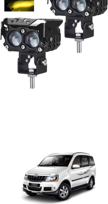 GONAMA Universal 2 Pack Motorcycle LED Driving Fog Lights 40W Amber/Yellow White SG215 Interior Light Car, Motorbike LED for Mahindra (12 V, 40 W)(Thar, Pack of 2)