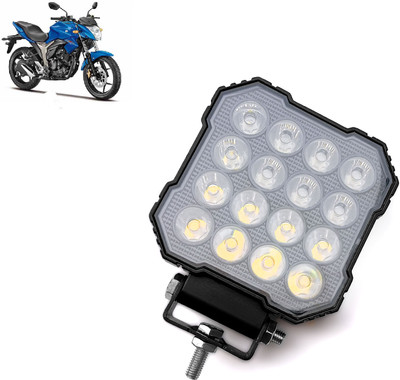 AUTO PEARL 16LED Round White Foglight Flashing Light, Work Spot White Lights A187 Fog Lamp Motorbike LED for Suzuki (12 V, 30 W)(Gixxer, Pack of 1)