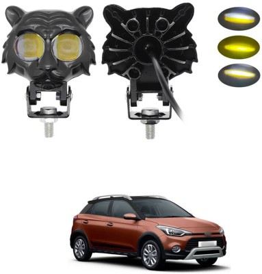 LOVMOTO Universal Tiger Shape Led Fog light Mini Driving Light Mirror Spot light s174 Interior Light Car, Motorbike LED for Hyundai (12 V, 30 W)(Elite i20, Pack of 2)