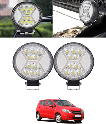 MSNP Universal White/yellow 10LED 12V Fancy Mini X Mercury Light For Car-234 Fog Lamp Car LED for Chevrolet (12 V, 55 W)(Sail UVA)