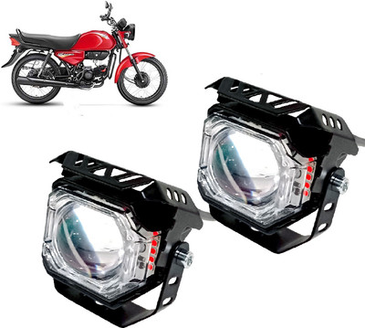 AUTO PEARL White/Yellow & Multi Flicker Red/Blue High Beam Led for HF DawnBS6 Fog Lamp Motorbike LED for Hero (12 V, 30 W)(HF Dawn, Pack of 2)