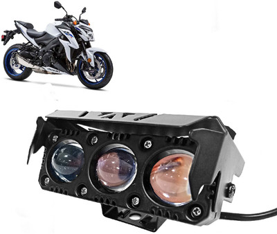 AUTO PEARL 3-Projector lens LED Dual Color White and Yellow High Beam Foglight I094 Fog Lamp Motorbike LED for Suzuki (12 V, 20 W)(GSX R1000, Pack of 1)