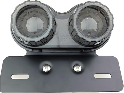 Pa Universal Number Plate Holder Light With Twin Dual Turn Signal Tail Light Motorbike LED (5 V, 12 W)(Universal For Bike, Pack of 1)