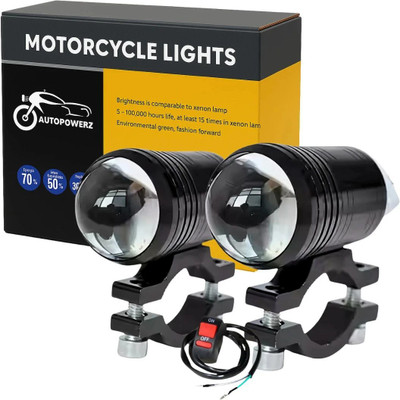 AutoPowerz Bright White LED 40 Watt Fog Light Fog Lamp Car, Motorbike, Truck, Van LED (12 V, 40 W)(Universal For Bike, Universal For Car, Pack of 2)