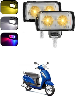 LOVMOTO Front, Rear LED Indicator Light for Kawasaki Universal For Bike(White, Yellow)