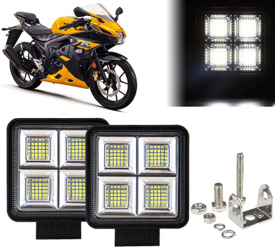 AUTO PEARL 64 LED 192W Fog Light Super Bright With Mounting Brackets for GSX R150 Fog Lamp Motorbike LED for Suzuki (12 V, 192 W)(GSX R150, Pack of 1)