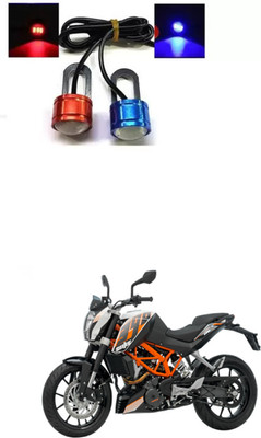 XZRTZ Strobe Light Eagle Eye Red-Blue (1 Pair) 2 Pcs Bike LED Z146 Parking Light Motorbike LED for KTM (12 V, 10 W)(Duke 390, Pack of 2)