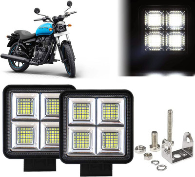 AUTO PEARL 64 LED 192W Fog Light Super Bright With Mounting Brackets for Thunderbird 500 Fog Lamp Motorbike LED for Royal Enfield (12 V, 192 W)(Thunderbird 500, Pack of 2)