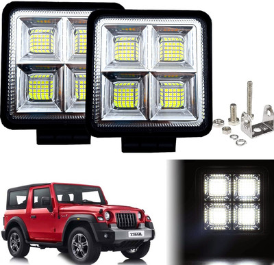 AUTO PEARL 192Ws-64 LED Fog Light Super Bright With Mounting Brackets for Thar 2020 onwards Fog Lamp Car, Van, Truck LED for Mahindra (12 V, 192 W)(Thar, Pack of 2)