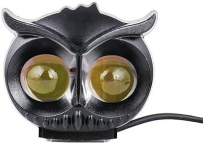 BIKEBLOOM Owl led light(pvc) for all motorbikes 1pc white/yellow with flashing Fog Lamp Motorbike LED (12 V, 20 W)(Universal For Bike, Pack of 1)