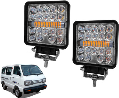 AUTO PEARL 4 inch Square 35Led Auxiliary Amber DRL Spot Light Off Road Light for Car 267 Fog Lamp Car LED for Maruti Suzuki (12 V, 30 W)(Omni, Pack of 2)