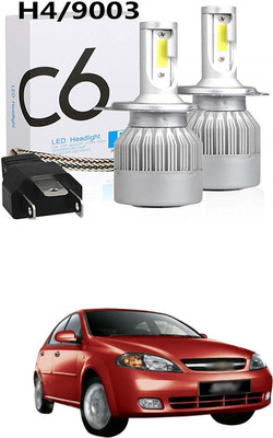 PRTEK C6 Car LED Headlight Bulbs Conversion Kit H4 3800LM 6000K 36W COB_H43 Headlight Motorbike, Car LED (12 V, 65 W)(Optra SRV, Pack of 2)