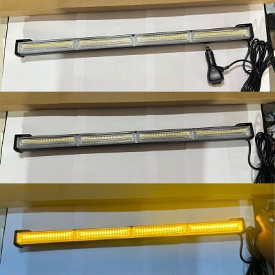 Auto MT 4COB YELLOW ONLY Traffic Strobe Light Bar Light Bar Led Flasher Back Up Lamp Car, Truck, Van LED (12 V, 24 W)(Universal For Car, Pack of 1)