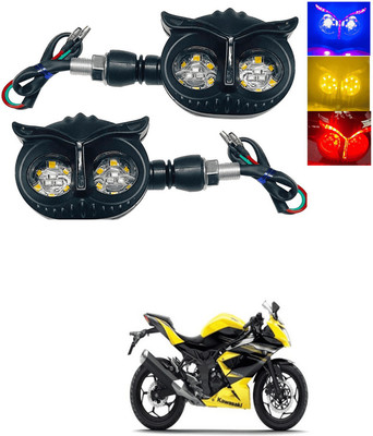 LOVMOTO Front, Rear LED Indicator Light for Kawasaki Ninja(Multicolor)