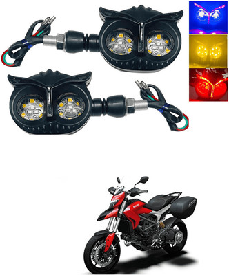 LOVMOTO Front, Rear LED Indicator Light for Hero Hunk(Multicolor)