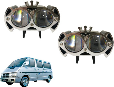 AUTO PEARL 2-Lens Dual Color Crown DevilEye foglight Led L247 Fog Lamp Car LED for Tata (12 V, 12 W)(Winger)