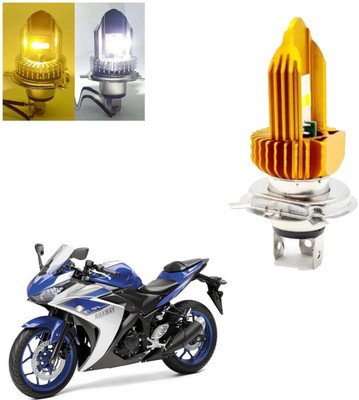 REPLEY New dualcolor-h4-white-yellow-mode-085 Headlight Car, Motorbike LED for Mahindra (12 V, 30 W)(RC 390, Pack of 1)