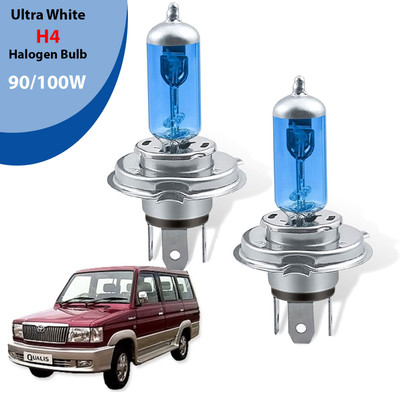 AUTO PEARL H4 Halogen Headlight bulb 90/100W 5000K Ultra White Low/High Beam Bulb (A69) Headlight Car, Truck, Van Halogen for Toyota (12 V, 100 W)(Qualis, Pack of 2)