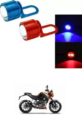 E-Shoppe Strobe Light Red Blue Auto Flashing Eagle Eye For Duke 200 Interior Light Motorbike LED for KTM (12 V, 24 W)(Duke 200, Pack of 2)